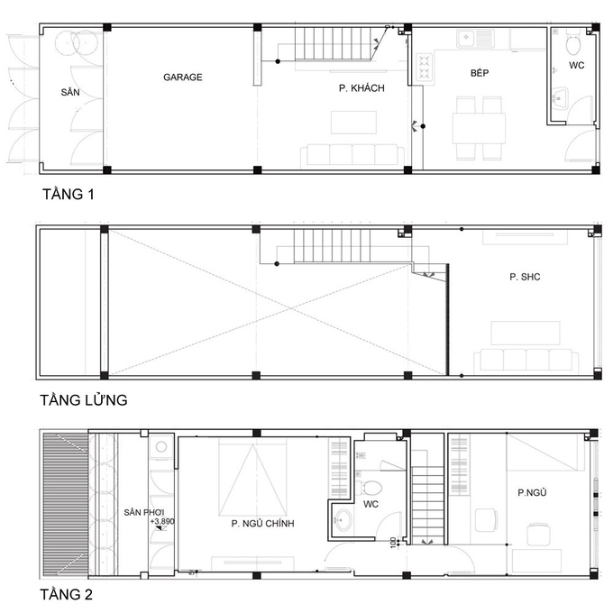 Nhà phố đẹp 40 m2 ở quận Tân Phú Sài Gòn sau cải tạo (3)