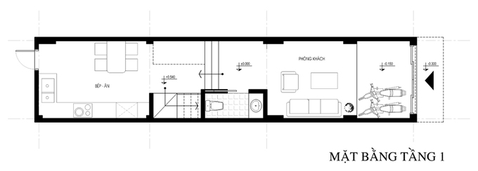 Không gian nhà ống 4 tầng 45 m2 ở Hà Nội (13)