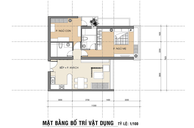 Hoàn thiện nội thất căn hộ 80 m2 với 300 triệu (12)