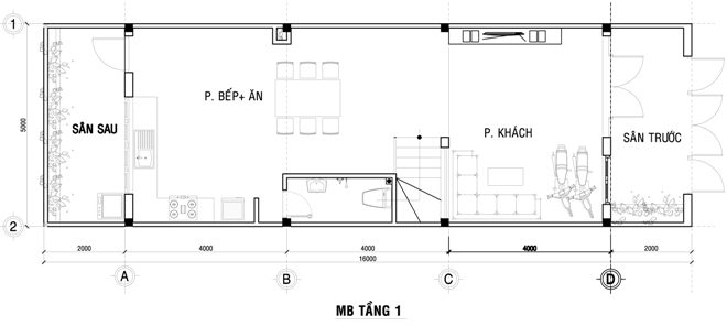 Xây nhà phố đẹp 80 m2 hiện đại hết 1 tỷ đồng ở Sài Gòn - Obi.vn (12)