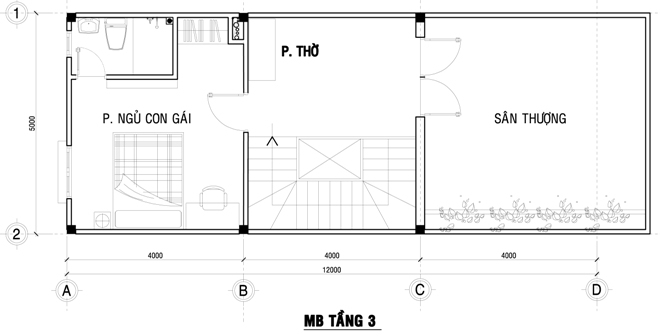 Xây nhà phố đẹp 80 m2 hiện đại hết 1 tỷ đồng ở Sài Gòn - Obi.vn (14)