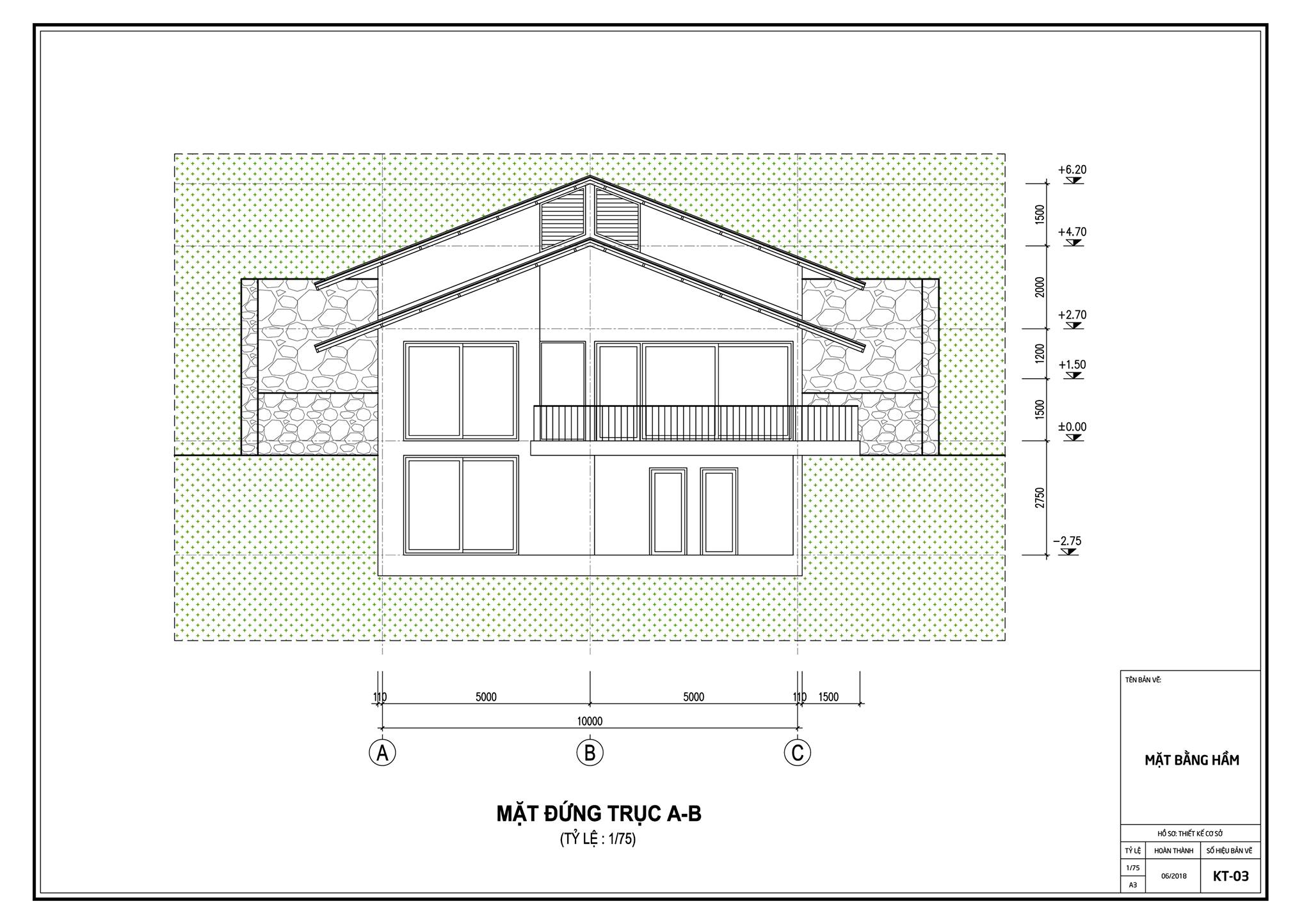 Thiết kế biệt thự đẹp mái chồng mái nằm lưng chừng núi ở Sóc Sơn - Obi.vn (22)