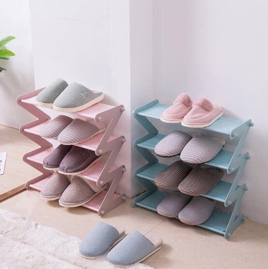 Kệ giày dép mini với màu sắc pastel nhẹ nhàng, dễ thương